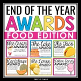 End of the Year Awards - Food Edition Student Award Certif