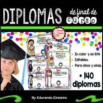 Preview of END OF THE YEAR AWARDS IN SPANISH /DIPLOMAS Y CERTIFICADOS