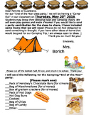END OF THE YEAR-CAMPING PARTY THEME- EDITABLE IN WORD!