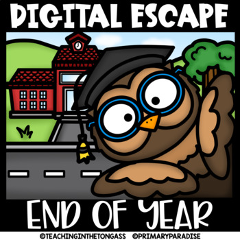 Preview of End of the Year Escape Room Math & ELA Digital Activities