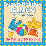 END OF THE YEAR / SUMMER BINGO GAME - Beach Theme Day Activity