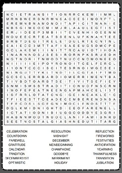 END OF THE YEAR Word Search Puzzle No prep Activity Worksheets, Morning ...