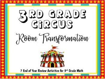 Preview of END OF YEAR 3rd Grade Circus Room Transformation Lesson