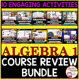 END OF YEAR Activities: Algebra 1 Review Bundle