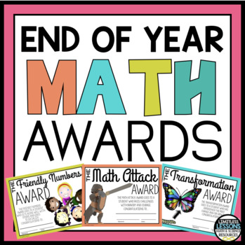 Preview of END OF YEAR MATH AWARDS