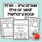 END OF YEAR STUDENT MEMORY BOOK | Pre-K, Kindergarten, Fir