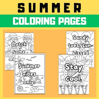 END OF YEAR SUMMER COLORING SHEETS CRAFT&ACTIVITIES, COLORING PAGES