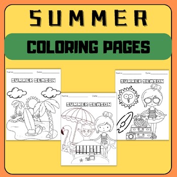 END OF YEAR SUMMER COLORING SHEETS CRAFT&ACTIVITIES, COLORING PAGES