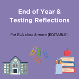 END OF YEAR and AFTER TESTING Reflections!!!! EDITABLE