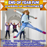 END of YEAR MIDDLE SCHOOL ELA ACTIVITIES BUNDLE- 3 WEEKS OF FUN!