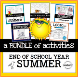 END of YEAR / SUMMER Bundle of MATH CHALLENGES