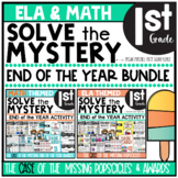 END of the Year Activities Math & ELA Solve the Mystery Ta