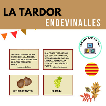 Preview of ENDEVINALLES DE LA TARDOR   GRATIS FREE CATALÀ