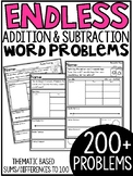 Addition and Subtraction Themed Word Problems (within 100)