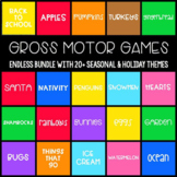 ENDLESS Bundle Gross Motor Games (move & learn) for Preschool, Pre-K, Kinder