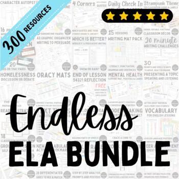 Preview of ENDLESS ELA BUNDLE | Middle & High School | Reading, Writing, Communication