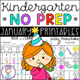 ENDLESS NO PREP for January Kindergarten