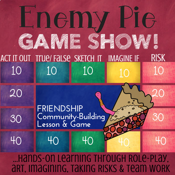 Preview of ENEMY PIE: Book Companion Counseling Lesson about Friendship | Digital SEL