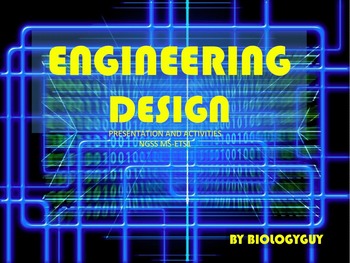 Preview of ENGINEERING DESIGN, NGSS MS-ETS1 PRESENTATION and ACTIVITY PACKET