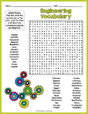 ENGINEERING VOCABULARY Word Search Puzzle Worksheet Activity