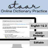 ENGLISH 1 & 2 STAAR | Online Dictionary Tips, Tricks, and 