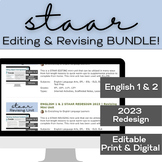 ENGLISH 1 & 2 STAAR REDESIGN 2023 | Editing & Revising Bundle