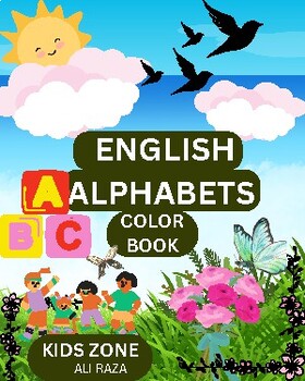 Preview of ENGLISH ALPHABET COLORING BOOK