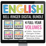 English Bell Ringers Bundle - Creative Weekly ELA Warm Ups
