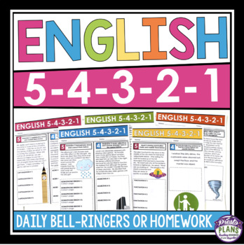 Preview of English Bell Ringers - Grammar, Vocabulary, Literary Devices, Writing, Reading