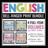 English Bell Ringers Bundle - Creative Weekly ELA Warm Ups