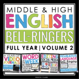 English Bell Ringers - Figurative Language, Grammar, Vocab