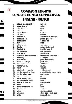 100 Conjunctions in English - Word Coach