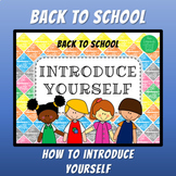 ENGLISH FOR KIDS - BACK TO SCHOOL - INTRODUCE YOURSELF - W