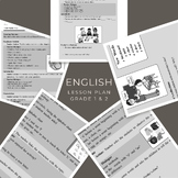 ENGLISH LESSON PLAN GRADE 1 & 2 ( W/ TEACHERS NOTES)