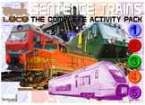 ENGLISH LITERACY:GRAMMAR: Loco- Sentence Trains 1-2-3-4-5 