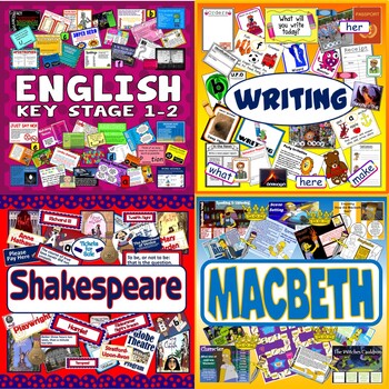 Preview of ENGLISH LITERATURE, SHAKESPEARE, MACBETH, WRITING