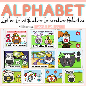 Preview of Alphabet Letter Recognition Activities Boom Digital