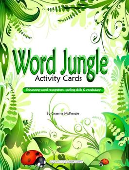 Preview of ENGLISH: Spelling and Vocabulary; Word Jungle Activity Pack and Book