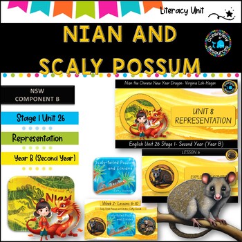 Preview of ENGLISH St 1 Unit 26- NSW (YR B)  NIAN THE CHINESE DRAGON and SCALY POSSUM