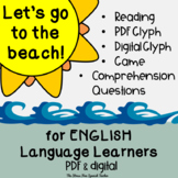 ENGLISH Summer Beach Comprehensible Reading and Glyph Pdf 