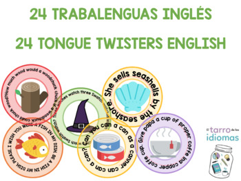 Preview of ENGLISH TONGUE TWISTERS / TRABALENGUAS CLASE DE INGLÉS