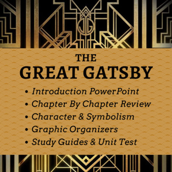 Preview of ENGLISH | The Great Gatsby: Complete Unit, Assignments, Study Guide & Test