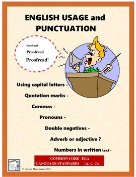 Preview of ENGLISH USAGE and PUNCTUATION Review Lessons