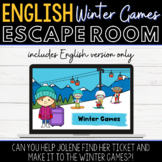 ENGLISH Winter Games ESCAPE ROOM - Google Slides™ 