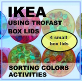 ENGLISH - sorting colors activity using TROFAST / FLISAT b