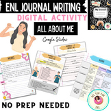 ENL All About ME Journal Writing Activity+ FREEBIE Activity