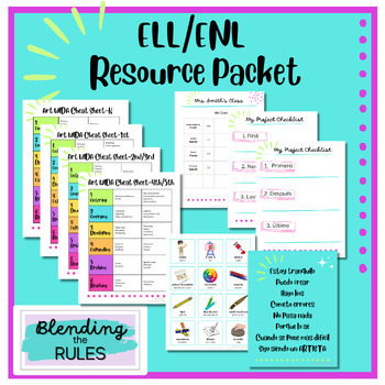 Preview of ENL/ELL Resource Packet for Elementary Art