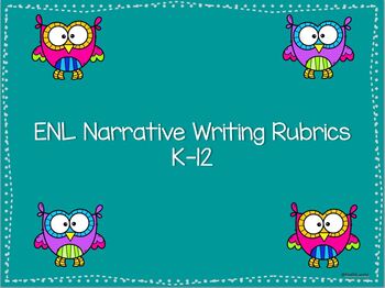 Preview of ENL / ESL Narrative Writing Rubrics Bundle