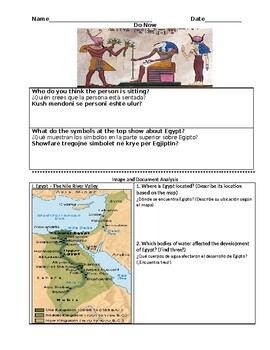 Preview of ENL Global - Egypt Enrichment (English and Spanish!)