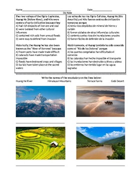 Preview of ENL Global - Modern China's Environment (English and Spanish)